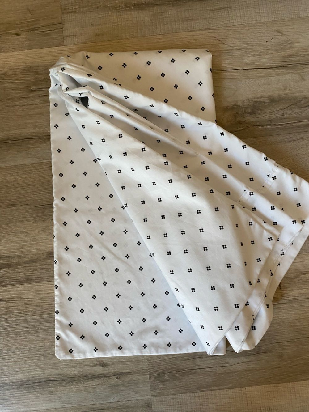 Charisma White King pillowcases with Black Dot Clusters